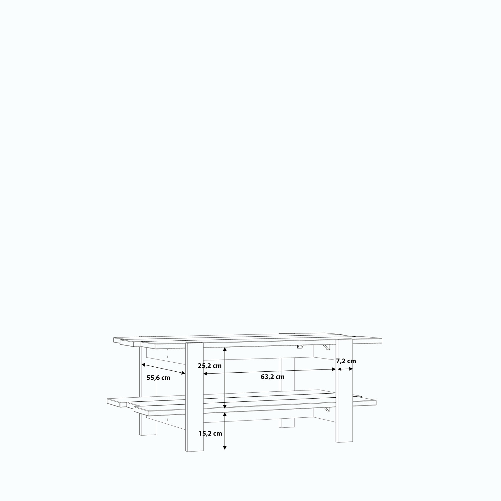 Stolik kawowy w stylu loft